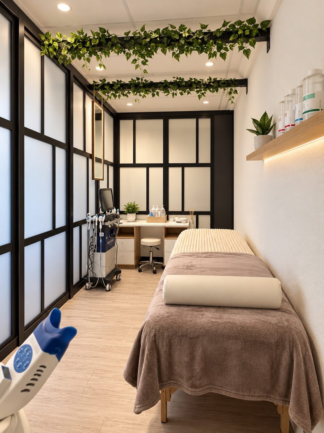 Cabine de soin avec l'appareil MedSkin